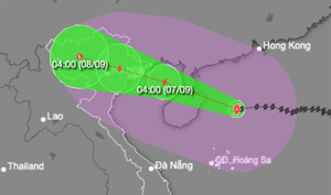 Yagi duy trì cấp siêu bão quần thảo ở Biển Đông, vào vịnh Bắc Bộ mạnh cấp 13-14