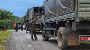 Hiện trường tìm thấy máy bay YAK-130 rơi tại Vườn Quốc gia Yok Đôn, Đắk Lắk