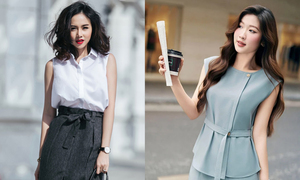 Mặc váy, áo sát nách tới công sở thế nào cho đúng?