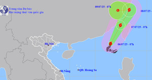 Bão số 2 Danas đạt cấp cực đại, biển động dữ dội