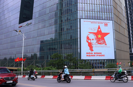 Hà Nội lắp đặt 284 màn hình LED phục vụ lễ kỷ niệm Quốc khánh 2/9