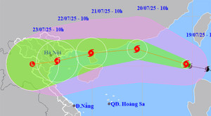 Bão số 3 Wipha 2025: Di chuyển nhanh, hoàn lưu rộng, có thể giật cấp 15