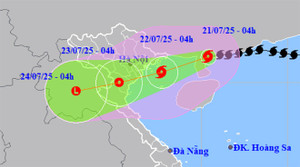 Bão số 3 Wipha cách Hải Phòng-Quảng Ninh 233km, Bắc Bộ và Bắc Trung Bộ mưa lớn