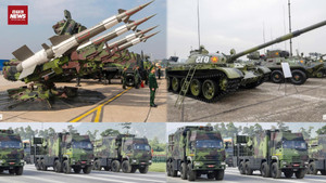 Choáng ngợp dàn tên lửa Trường Sơn, xe thiết giáp tại thao trường A80