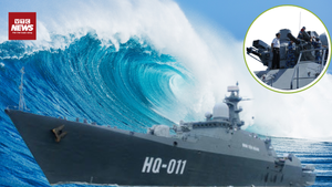 Hải quân Việt Nam tung 'báo biển' Đinh Tiên Hoàng trình diễn trong dịp 2/9