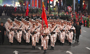 Tối nay, tổng hợp luyện diễu binh, diễu hành lần 2 tại Quảng trường Ba Đình