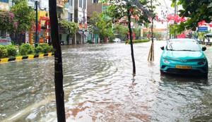 Bão số 5 gây mưa lớn, nhiều nơi tại Hưng Yên ngập nửa mét