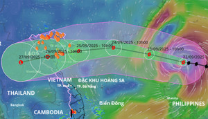 Ragasa duy trì cấp siêu bão trong 48 giờ tới, dự báo vào Quảng Ninh-Hà Tĩnh