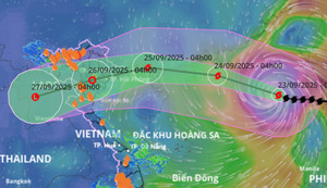 Dự báo thời tiết 24/9: Siêu bão Ragasa giảm cấp nhanh, miền Bắc mưa như trút