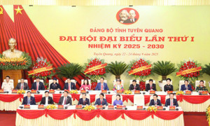 Khai mạc Đại hội đại biểu Đảng bộ tỉnh Tuyên Quang lần thứ I, nhiệm kỳ 2025-2030