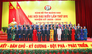 Toàn cảnh Đại hội đại biểu Đảng bộ tỉnh Quảng Ninh lần thứ XVI