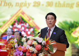 Chủ tịch nước Lương Cường dự và chỉ đạo Đại hội Đảng bộ tỉnh Phú Thọ lần thứ I