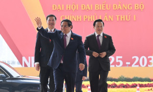 Toàn cảnh phiên trù bị Đại hội đại biểu Đảng bộ Chính phủ lần thứ I