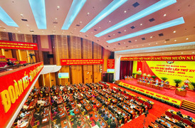 Toàn cảnh phiên trù bị Đại hội đại biểu Đảng bộ tỉnh Quảng Ninh lần thứ XVI