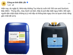 100 can axit đặc biệt nguy hiểm bị lũ cuốn trôi ở Đắk Lắk