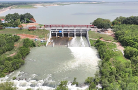 Hồ Dầu Tiếng xả nước điều tiết từ sáng nay 