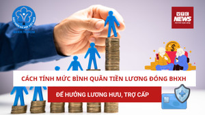 Cách tính mức bình quân tiền lương đóng BHXH để hưởng lương hưu, trợ cấp