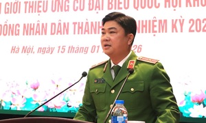 Công an Hà Nội giới thiệu Phó Giám đốc Dương Đức Hải ứng cử ĐBQH khóa XVI