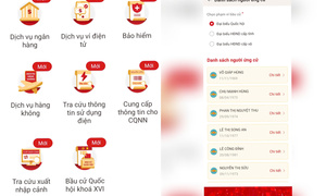 Ứng dụng VNeID cập nhật danh sách người ứng cử đại biểu Quốc hội khóa XVI