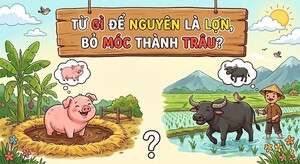 Giải đáp câu đố: Từ gì để nguyên là lợn, bỏ 'móc' thành trâu?