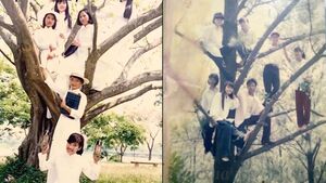 Dân mạng trẻ thắc mắc tại sao thế hệ 7x, 8x toàn chụp ảnh trên cây