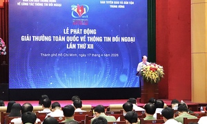 Phát động Giải thưởng toàn quốc về Thông tin đối ngoại lần thứ XII năm 2026