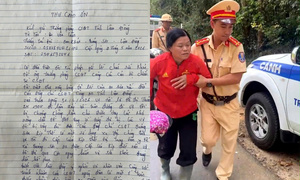 Cảnh sát Giao thông Lâm Đồng ứng cứu kịp thời một phụ nữ có dấu hiệu đột quỵ