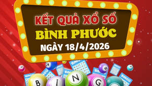 Trực tiếp kết quả xổ số Bình Phước hôm nay 18/4/2026 - XSBP 18/4