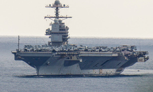 Siêu tàu sân bay Mỹ USS Gerald R. Ford trở lại 'điểm nóng' Trung Đông
