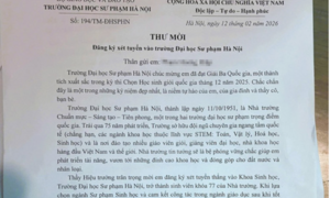 Hiệu trưởng ĐH Sư phạm Hà Nội mời đích danh học sinh đăng ký xét tuyển thẳng từ lớp 11
