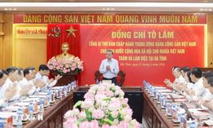 Tổng Bí thư, Chủ tịch nước: Hà Tĩnh phấn đấu thành đầu mối giao thương khu vực