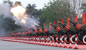 21 loạt đại bác chào mừng Tổng thống Hàn Quốc Lee Jae Myung