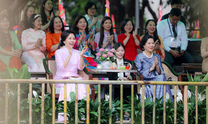 Phu nhân Tổng Bí thư, Chủ tịch nước Tô Lâm và Phu nhân Tổng thống Hàn Quốc thăm Bảo tàng Dân tộc học Việt Nam