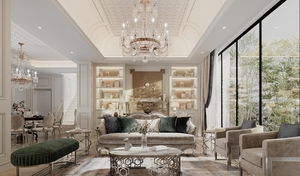 Những mẫu phòng khách tân cổ điển được ưa chuộng nhất hiện nay