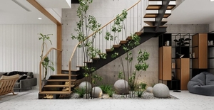 Những mẫu giếng trời trên cầu thang được ưa chuộng hiện nay 