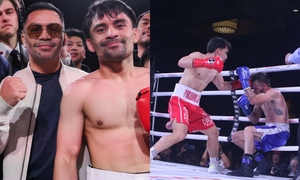 Bị chê bai, con trai huyền thoại Pacquiao tung mưa đòn hạ gục cựu võ sĩ MMA