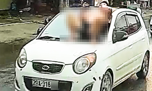 Danh tính thanh niên nằm trên nắp capo ô tô đang chạy ở Hà Nội