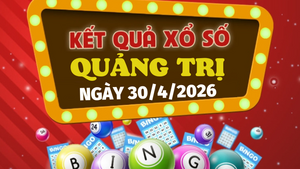 Trực tiếp kết quả xổ số Quảng Trị hôm nay 30/4/2026 - XSQT 30/4