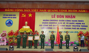 Đà Nẵng đón nhận Huân chương Quân công hạng Nhất