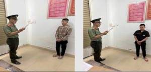 2 thanh niên chém người, bị bắt do sử dụng trái phép vũ khí quân dụng