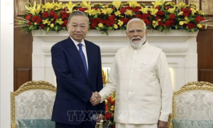 Tổng Bí thư, Chủ tịch nước Tô Lâm và Thủ tướng Ấn Độ Narendra Modi gặp hẹp