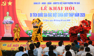 Toàn cảnh lễ khai hội di tích quốc gia đặc biệt chùa Bút Tháp năm 2026