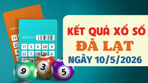 Trực tiếp kết quả xổ số Đà Lạt hôm nay 10/5/2026 - XSDL 10/5