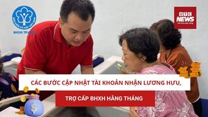 Các bước cập nhật tài khoản nhận lương hưu, trợ cấp BHXH hằng tháng