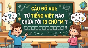 Từ tiếng Việt nào chứa tới 13 chữ 'm'?
