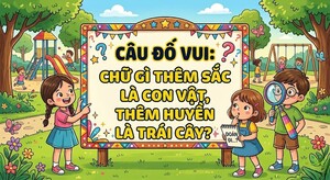 Chữ gì thêm sắc là con vật, thêm huyền là trái cây?