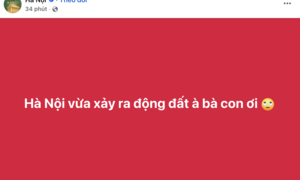 Động đất ở Trung Quốc, người dân Hà Nội cảm nhận rõ rung lắc