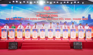 Nghệ An khởi công dự án xây dựng cao tốc Vinh - Thanh Thủy gần 24.000 tỷ đồng