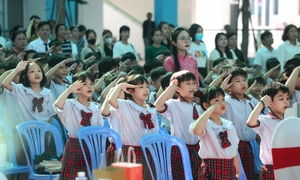 Khánh thành trường tiểu học trên đất nghĩa trang Bình Hưng Hòa sau di dời