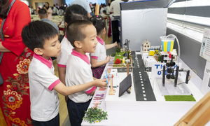 Học sinh tiểu học, THCS ứng dụng AI giải bài toán năng lượng